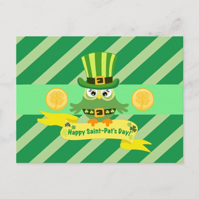 Fun St. Patrick's Day Postcard (Front)