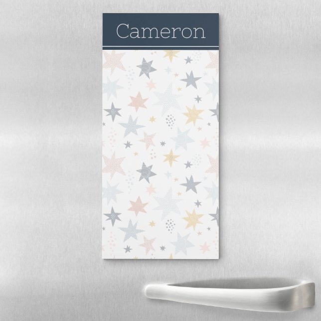 Fun Star Pattern Magnetic Notepad (In Situ)
