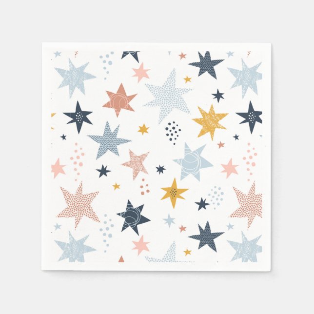 Fun Star Pattern Napkins (Front)