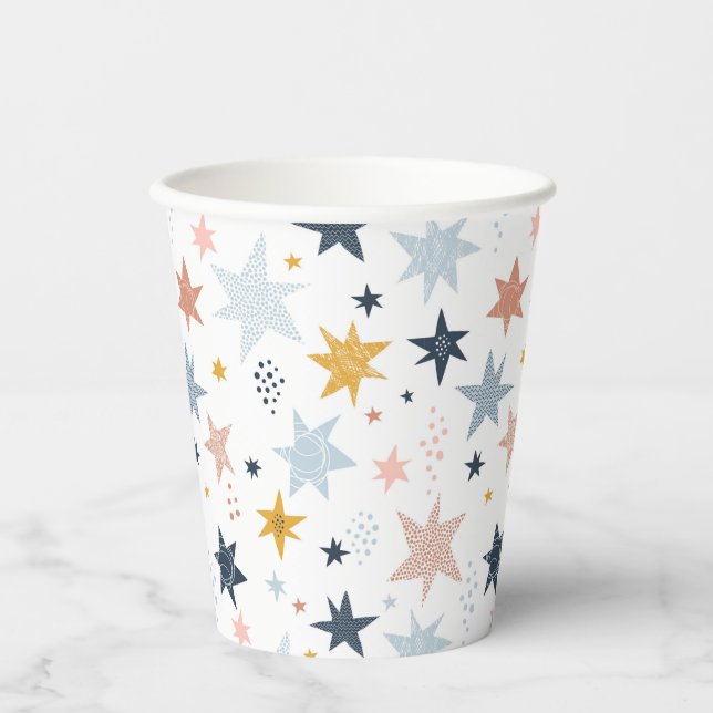 Fun Star Pattern Paper Cups (Front)