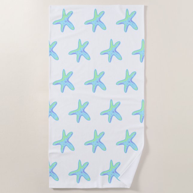 Fun Starfish Beach Towel (Front)