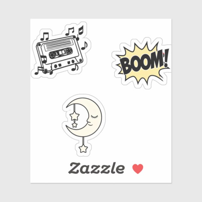 Fun Sticker Set – Colorful & Playful Designs (Sheet)