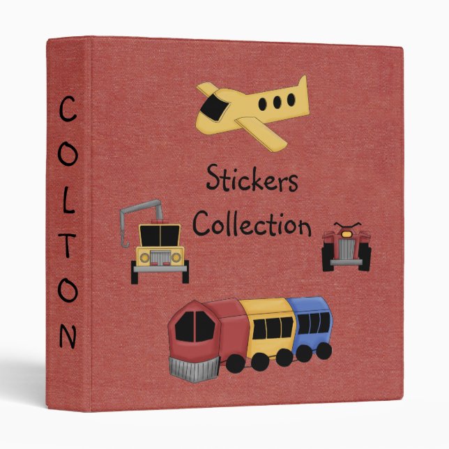 Fun Stickers Collection Notebook Keeper Avery Bind 3 Ring Binder (Front/Spine)