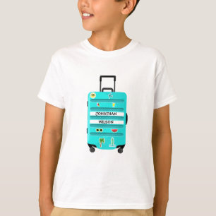 Fun Stickers Travel Kid's Luggage T-Shirt