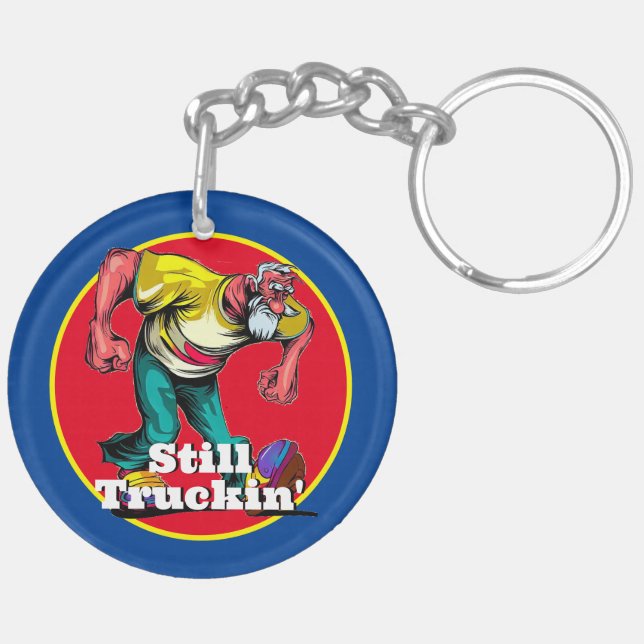 Fun Still Truckin' Keychain (Back Left)