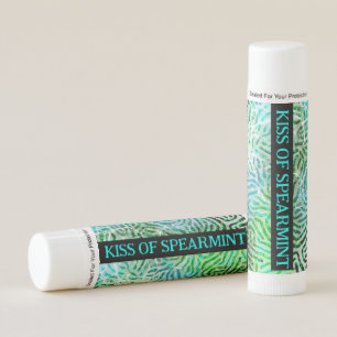 Fun stocking stuffer kiss of spearmint beeswax lip balm