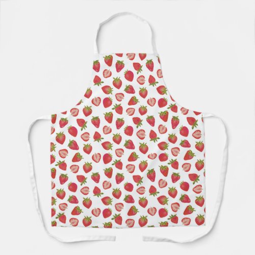 Fun strawberry pattern apron