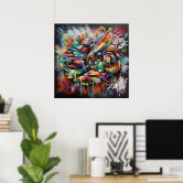 The name Angel in graffiti Poster | Zazzle