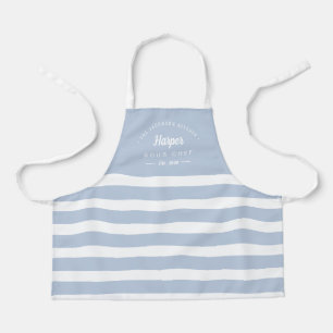 Fun Stripes Editable Color Personalized Kid Apron