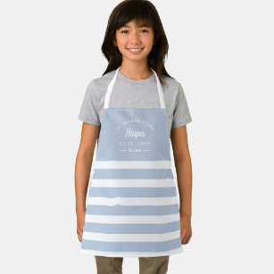 Fun Stripes Editable Color Personalized Kid Apron