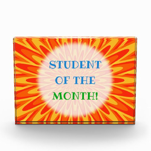 Fun STUDENT OF THE MONTH Award