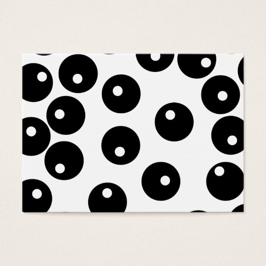Fun stylish black and white pattern. Custom Business Card