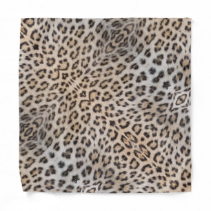 Fun stylish leopard cheetah fur animal print bandana