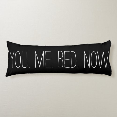 Fun Stylish You Me Bed Now Black  White Body Pillow