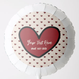Fun Stylist Sweet Heart Party Supplies Template  Balloon