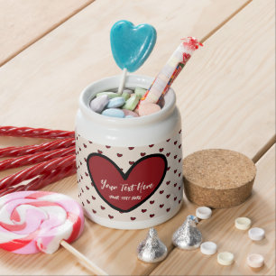 Fun Stylist Sweet Heart Party Supplies Template Candy Jar