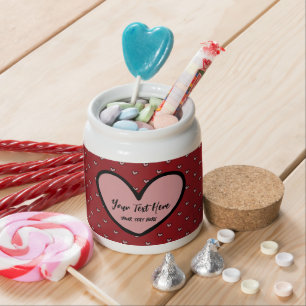 Fun Stylist Sweet Heart Party Supplies Template Candy Jar