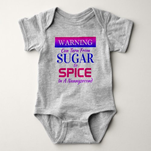 Fun Sugar To Spice Toddler or Baby Bodysuit