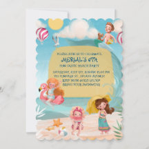 Fun Summer Beach Birthday Party Invitation