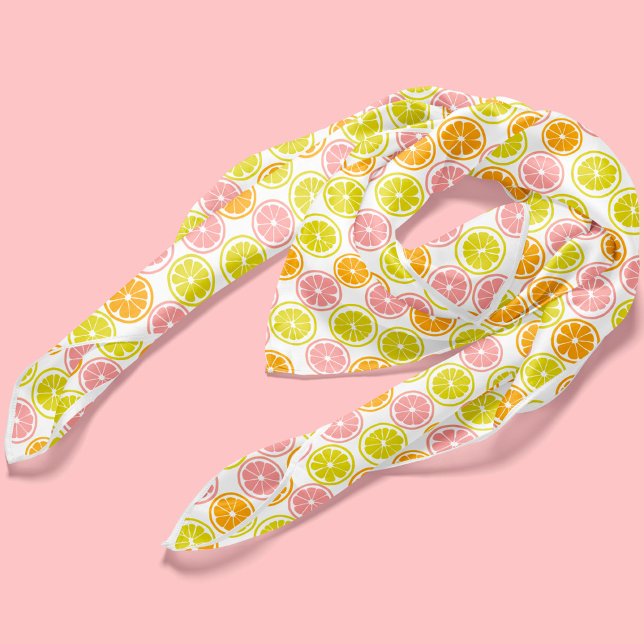 Fun Summer Citrus Pattern Scarf (Creator Uploaded)