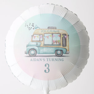 Fun Summer Ice Cream Truck Birthday Party Balloon