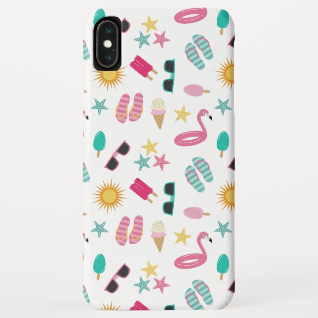 Fun Summer Pattern Case-Mate iPhone Case (Back)