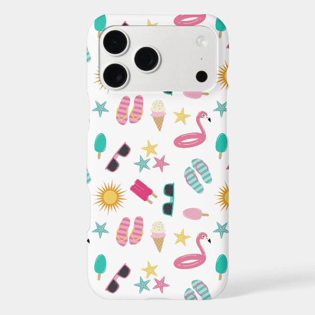 Fun Summer Pattern Iphone Case (Back)