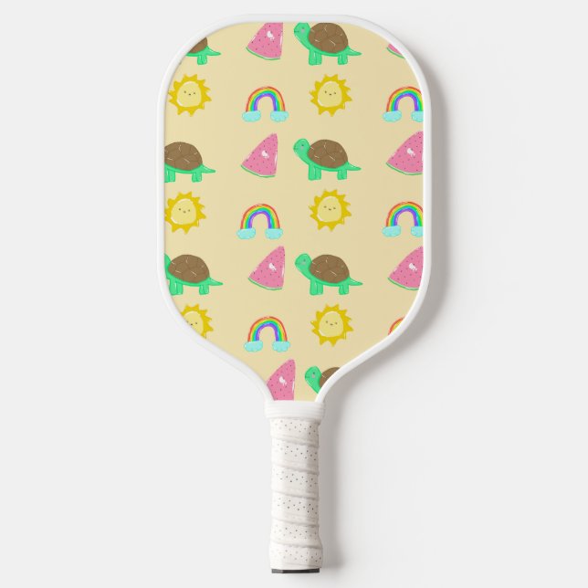 Fun summer pickleball paddle (Front)
