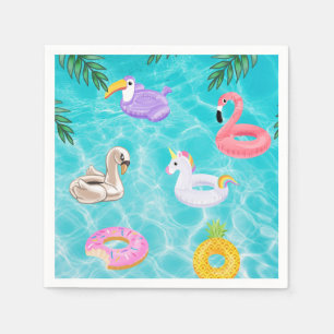 Fun Summer Pool Party Napkins