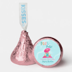 Fun Summer Pool Party Watercolor Sweet 16 Hershey®'s Kisses®