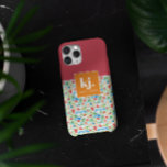 Fun Summer Stylish Monogram iPhone 15 Pro Max Case<br><div class="desc">Phone cases provide an opportunity to let your personality shine. Your phone case can be selected to show off your great fashion sense, let people know about a beloved hobby or interest, or maintain a sleek and professional look for the workplace. Colorful summer watercolors mixed with bold color blocking and...</div>
