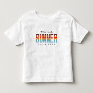Fun Summer Sunset Beach Family Vacation  Toddler T-shirt