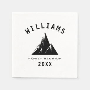 Fun Summer Vacation Camping Nature Family Reunion Napkins