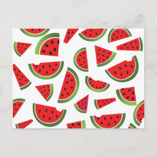 Fun Summer Watermelon Fruit Postcard