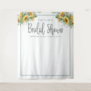 Fun Sunflower Bridal Shower Photo Booth Backdrop
