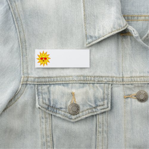 Fun Sunshine with Sunglasses Humor Name Tag