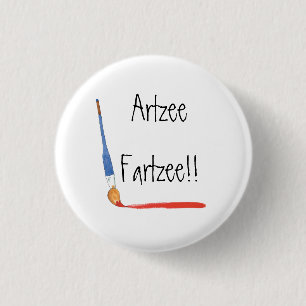 Fun Super Cute Artzee Fartzee Artist Button
