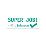[ Thumbnail: Fun "Super Job!" Grading Rubber Stamp ]