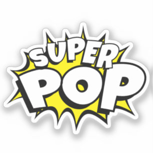Fun SUPER POP! Comic Book Pop Art Sticker