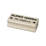 [ Thumbnail: Fun "Super Work!" Educator Rubber Stamp ]