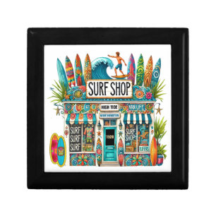 Fun Surf Shop Tile  Gift Box