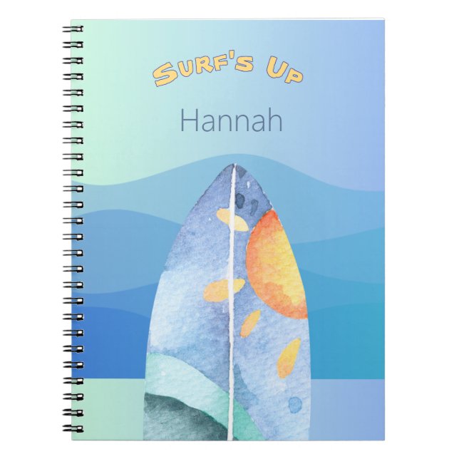 Fun Surf's Up  Notebook (Front)