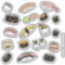 Fun Sushi and Sashimi Characters Vinyl Sticker Set