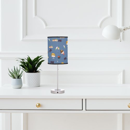 Fun Sushi pattern blue    Table Lamp