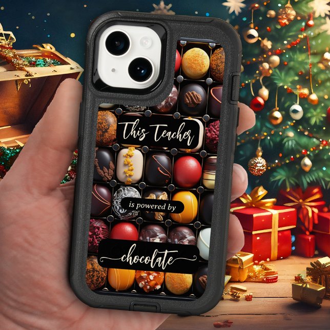 Fun Sweet Chocolate Teacher Phone Case (Phone case featuring chocolate. Yes! A lovely Christmas gift for a teacher)