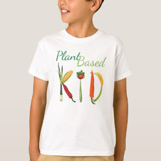 Fun t-shirt for a cute, plant-based kid!