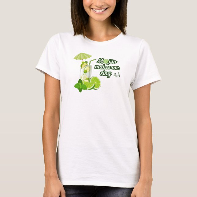 Fun T-shirt for Mojito lovers (Front)