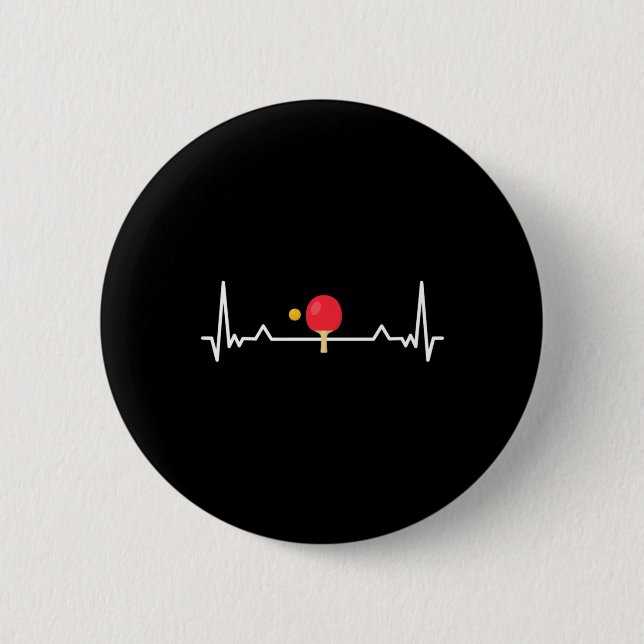 Fun Table Tennis Tee   Button (Front)