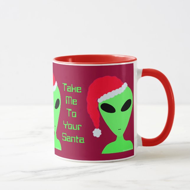 Fun Take Me To Your Santa Geek Humor Holiday Mug (Right)
