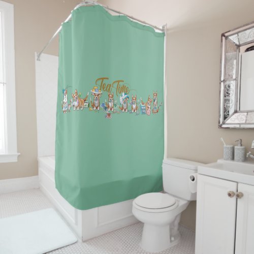 Fun Tea Lovers Shower Curtain